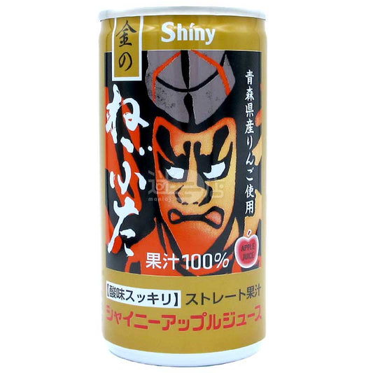 Shiny 金之睡魔 青森蘋果100%純果汁 195g罐裝