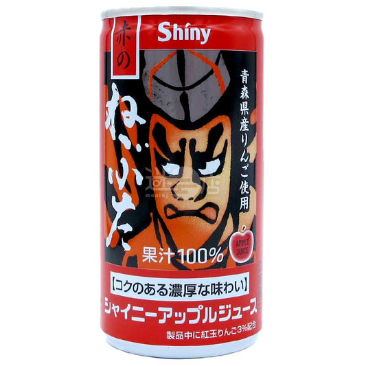 Shiny 紅之睡魔 青森蘋果100%果汁 190g罐裝