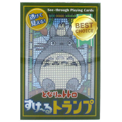 龍貓 透明神祕撲克牌(啤牌) 附收納盒