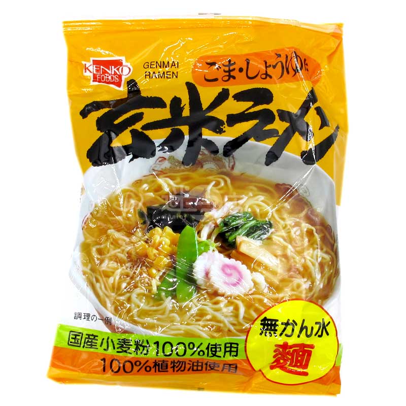 芝麻醬油味無鹼水玄米拉麵