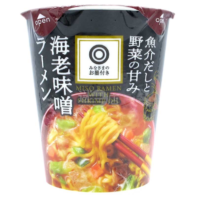 海鮮高湯與蔬菜甜美 蝦油味噌拉麵