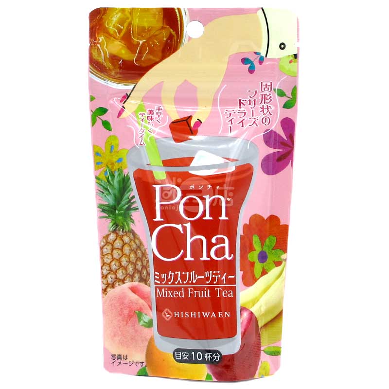 PonCha濃縮即溶茶方塊 混合水果茶