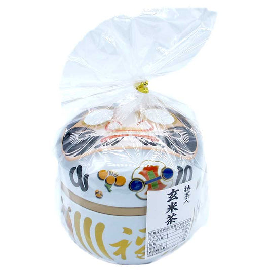 抹茶玄米茶 紅色/白色達摩款罐裝