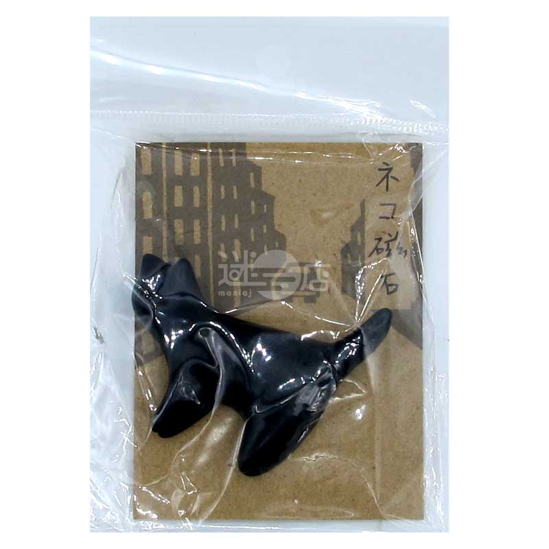 可愛貓貓造型磁鐵/磁石 停下的黑貓