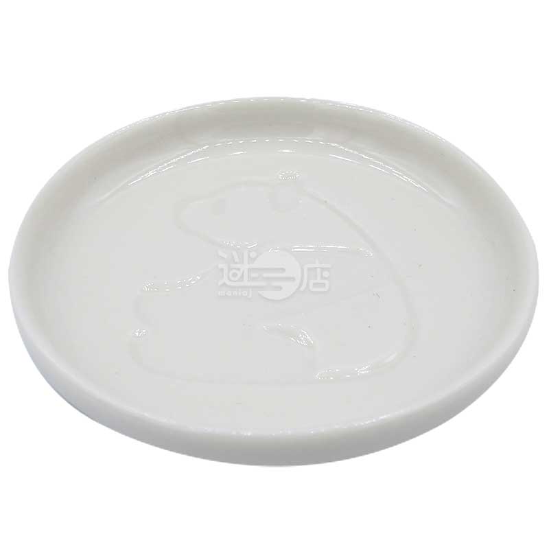 可愛熊貓醬油碟 白色 坐著的熊貓
