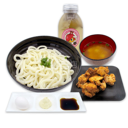 (KSD08)牡蠣醬油溫泉蛋烏冬配炸雞