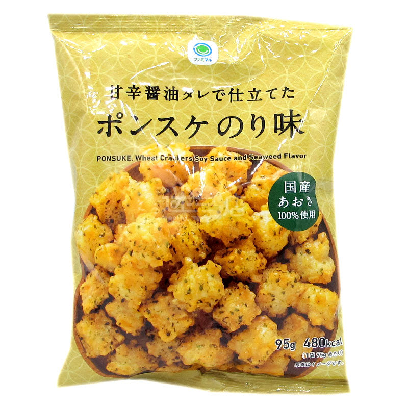 甘辛しょうゆわかめ風味スナック