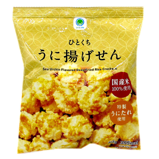 一口海膽炸米餅