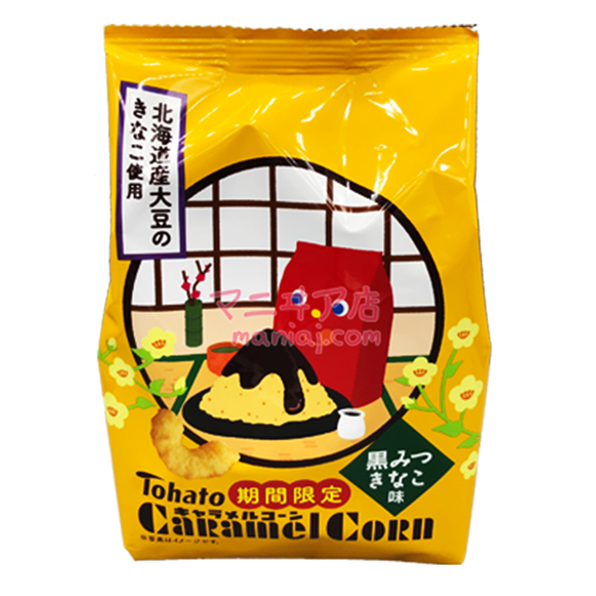 桃哈多黑糖黃豆粉味焦糖粟米條