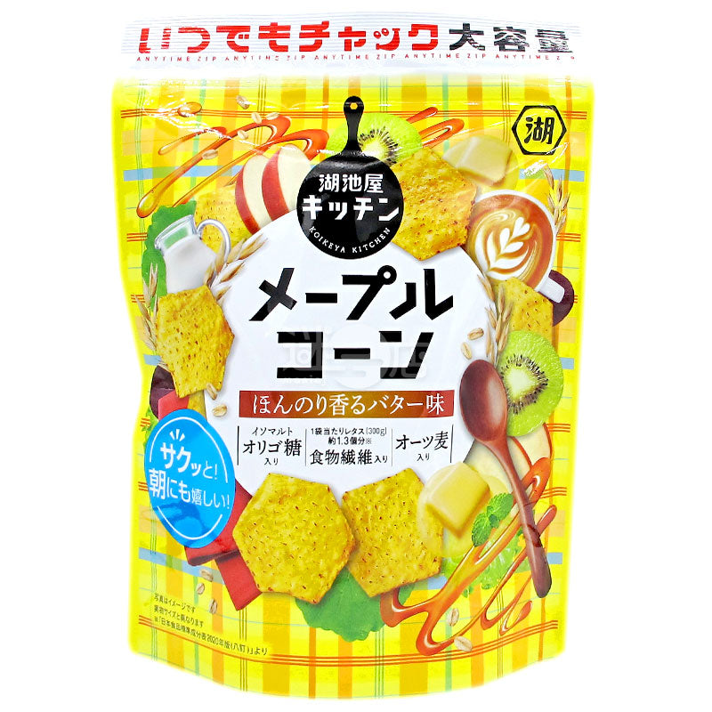 メープルバター風味のオートミールコーンクリスプ