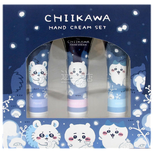 夜勤的 Chiikawa 護手霜套裝 (香皂、香豌豆及花香香味)