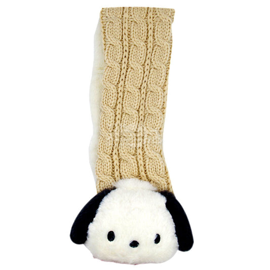 Sanrio POCHACCO 兒童針織毛絨圍巾