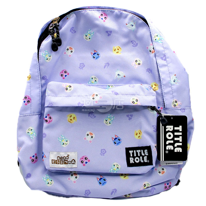 TITLE ROLE 集合啦!動物森友會 兒童背囊 粉紫色