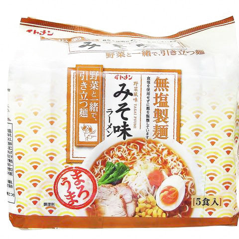 無鹽製麵 - 香濃味噌拉麵 (5袋)