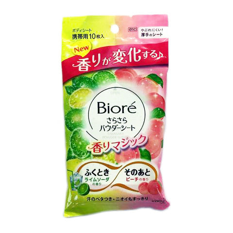 Biore 爽身粉濕巾 - 青檸甜桃