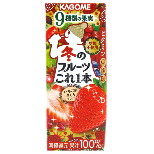 KAGOME Juice Winter Fruit Strawberry and Pomegranate Blend