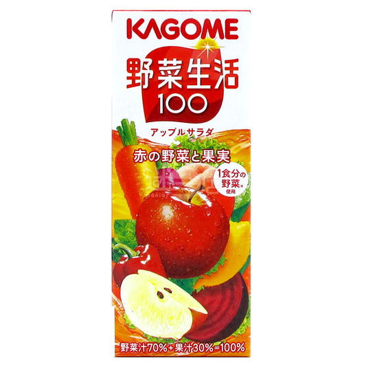KAGOME蔬菜汁&果汁 野菜生活100蘋果沙律