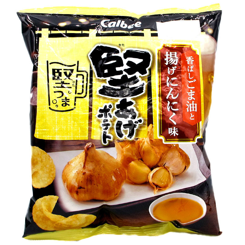 揚げガーリック風味のポテトチップス