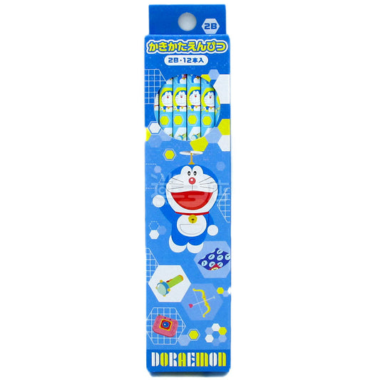 ドラえもん ドラえもん 日本製 2B 六角鉛筆 12本入