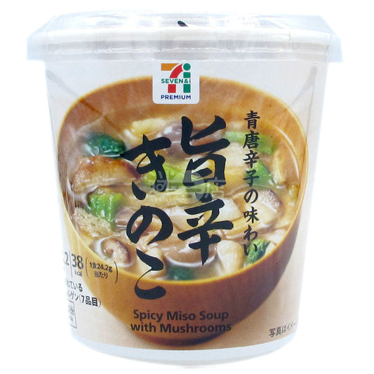 香辣蘑菇青辣椒味噌湯