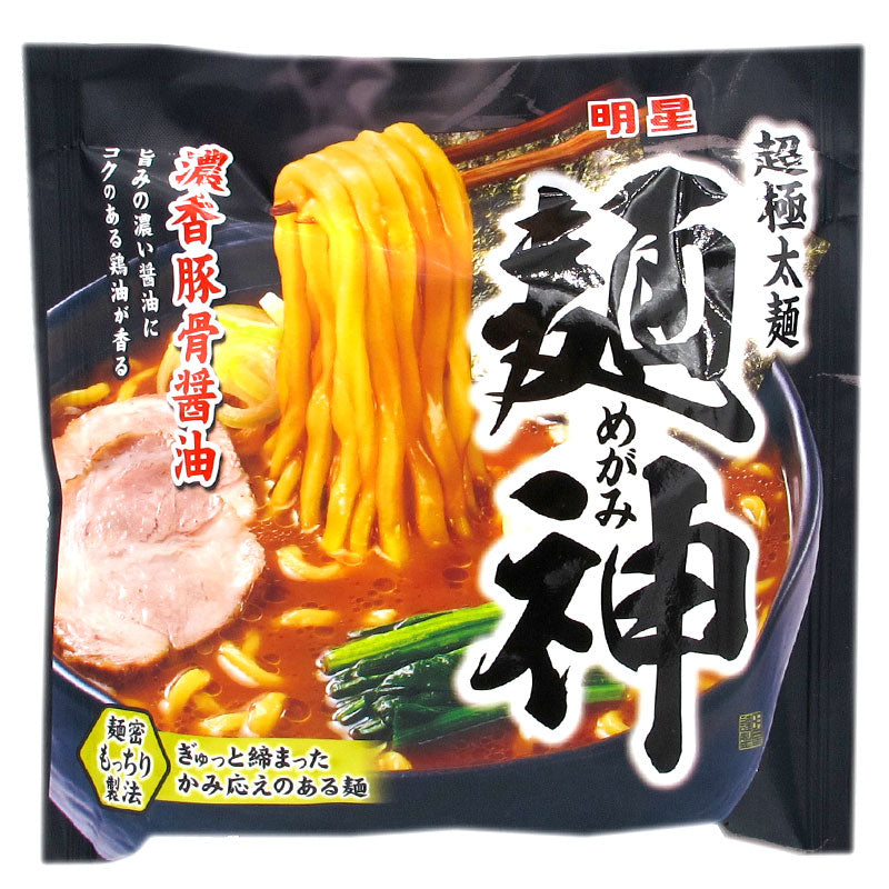 濃厚豚骨醤油の極太麺