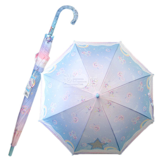 Unicorn Light Gray Blue Umbrella