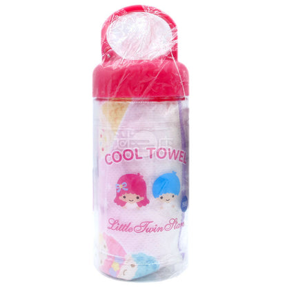Little Twin Stars Cool Long Towel with Storage Bottle