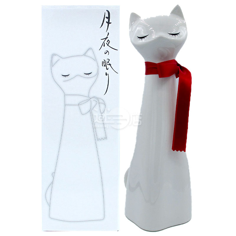 Chiyojuzuki Night Sleep Pure Rice Sake White Cat Bottle 720ml (Boxed)