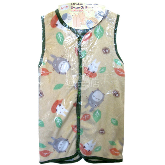 Dual-purpose Sleeper Plush Warm Baby Full Body Pajamas (My Neighbor Totoro and Fallen Leaves)