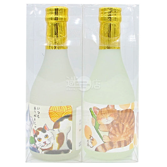 京都清酒日本酒2支套裝 感謝喵 吟釀 & 貓之酒 純米大吟釀
