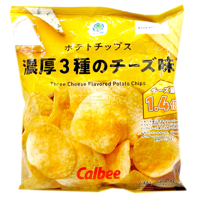 Rich 3 types of cheese flavored potato chips