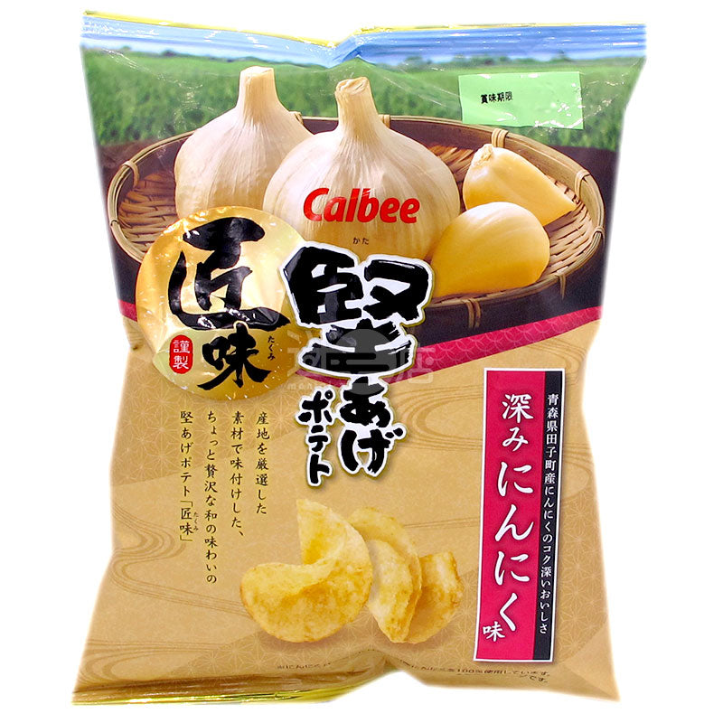 Strong Garlic Hard Potato Chips