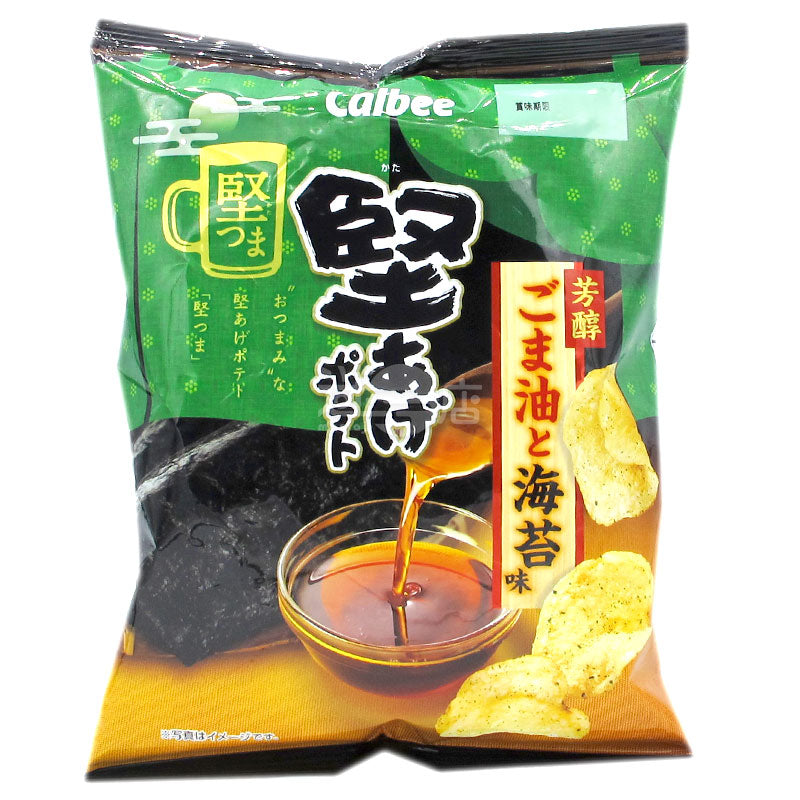 Fragrant Sesame Oil and Seaweed Flavored Hard Potato Chips