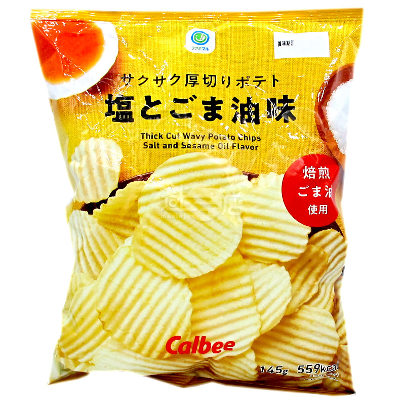 Thick Cut Potato Chips Salt &amp; Sesame Oil Flavor
