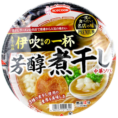 A cup of mellow dried fish Chinese ramen