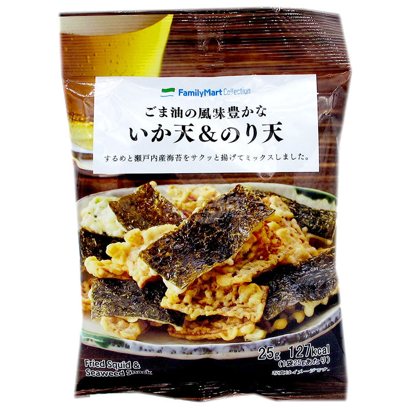 いかとわかめの天ぷらごま油風味