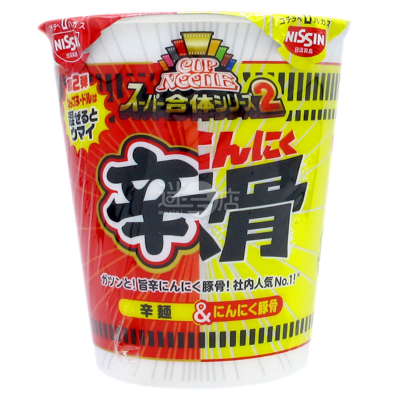 Taste Super Fusion Spicy Noodles &amp; Garlic Pork Bone Cup Noodles