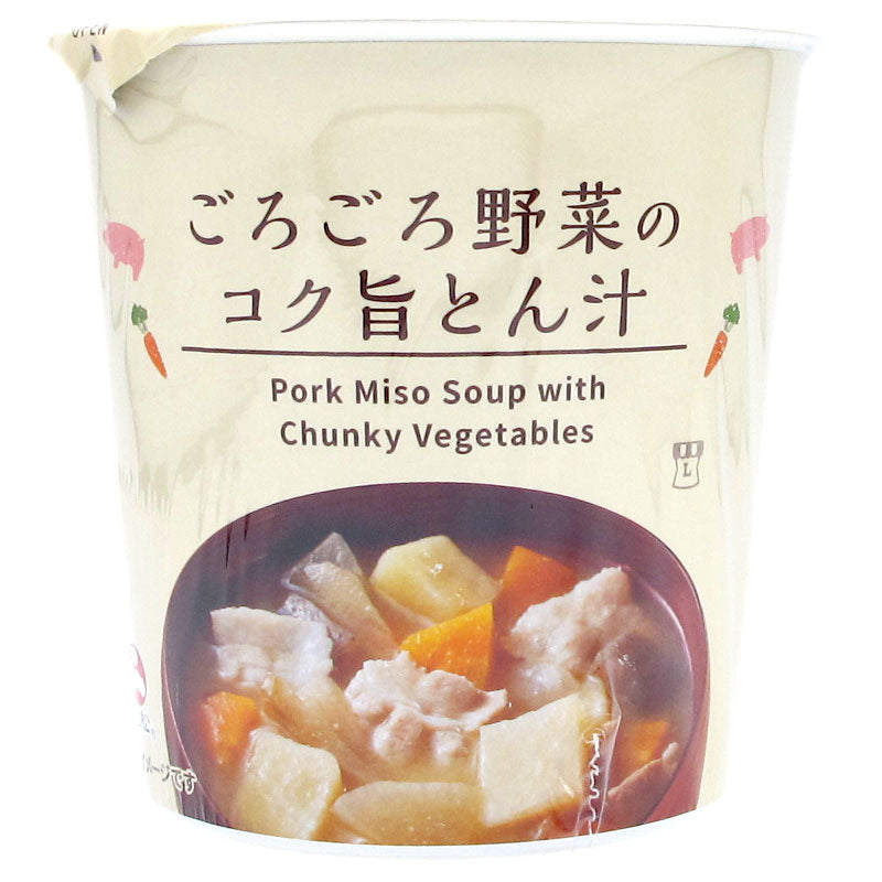 粒粒野菜豬肉麵豉湯