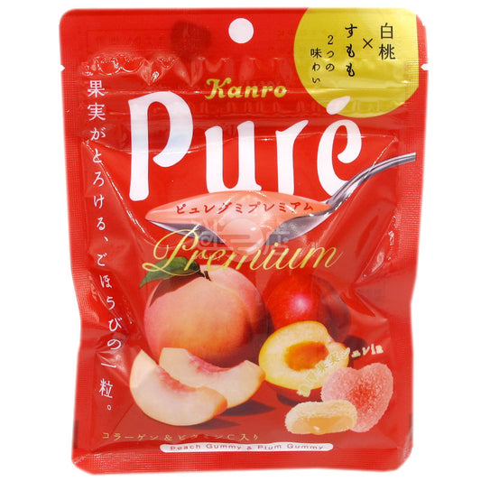 Pure 白桃中國李心心軟糖