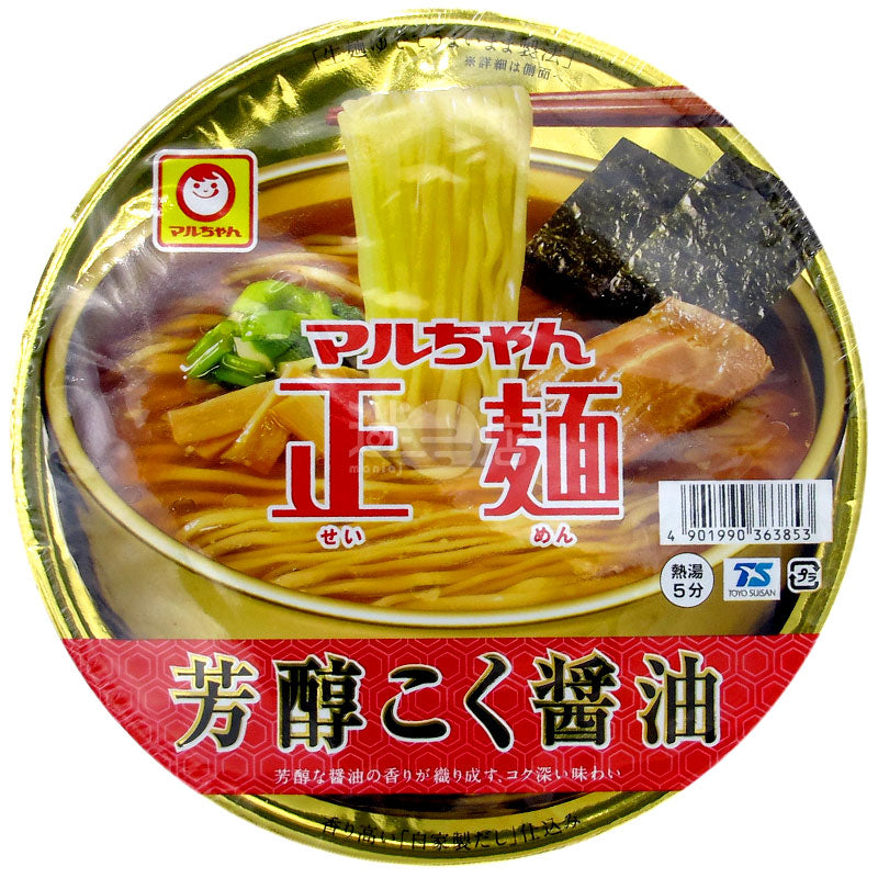 Rich soy sauce flavored ramen
