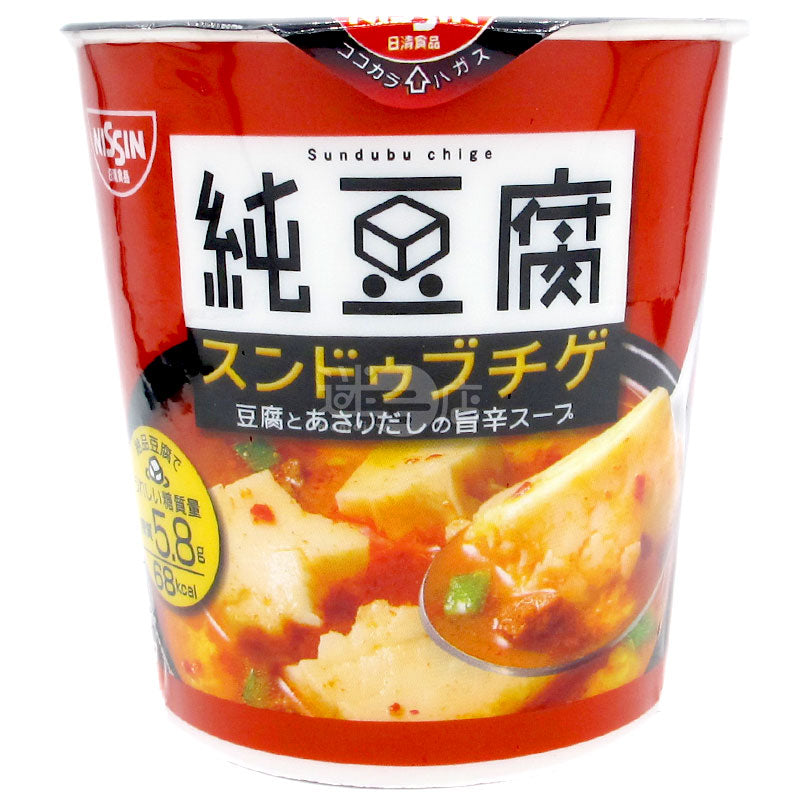 純豆腐のピリ辛スープ