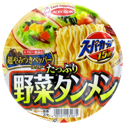 スーパーカップ1.5倍 山菜黒胡椒つけ麺