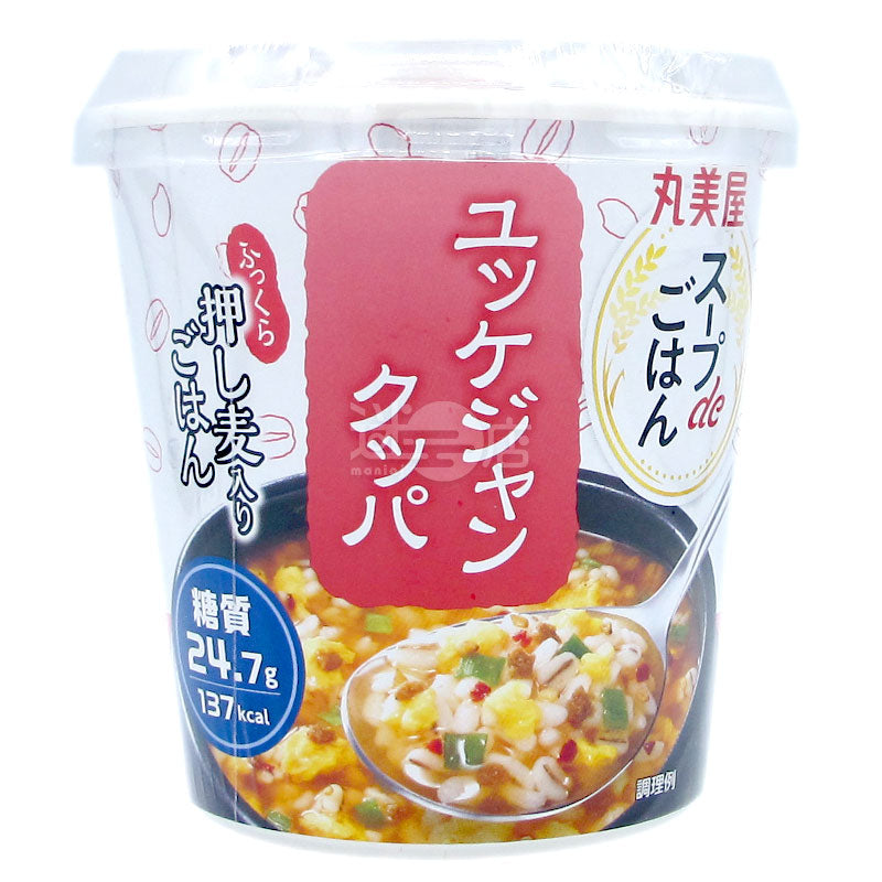 スパイシーな牛肉スープとライス